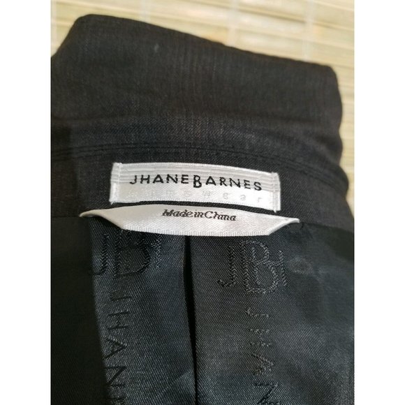 JHANE BARNES 44R MENSWEAR MEN'S SPORT COAT BESPOKE BLACK 100% WOOL 2-BUTTON B371 - Picture 6 of 8